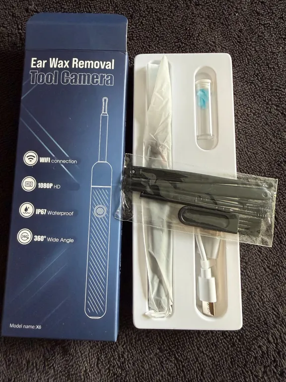 Ear Wax Removal Tool Camera Wifi, 1080P HD Wide angle - Open Box