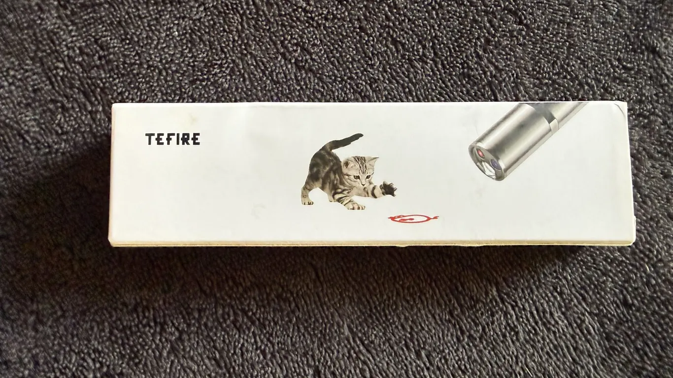 Interactive Cat Toy with Class 1 Laser Pointer 3 light modes, 5 fun patterns, USB-A charging