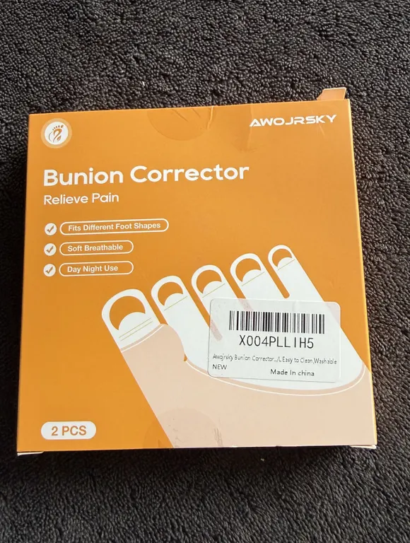 Bunion Corrector Big Toe Straightener Relief Reduce Pain and Correct Toe Alignment, (2-Pack) New Sea