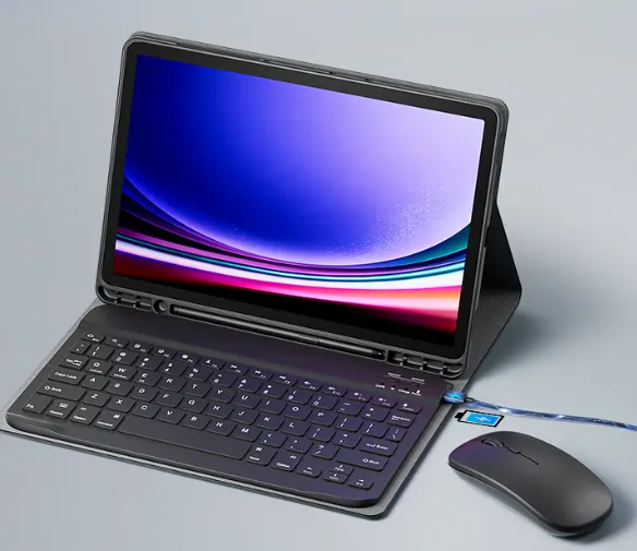 Case Keyboard for Samsung Galaxy Tab - Mouse and Magnetic Keyboard, Slim Case with S Pen Holder