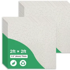 Printed Pro Ceiling Tiles - PVC Ceiling Panel 24 x 24in – Waterproof, Fire-Rated - High-Grade PVC Ne