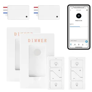 Humpptom Wireless Dimmer Light Switch and Receiver Compatible With Alexa - Smart Wall Switch Open Bo