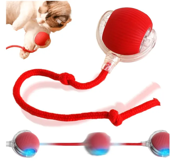 Interactive Rolling Dog Ball, Dog Toys Interactive Cat Toys Automatic Toy Self Moving Rechargeable