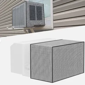 Air Conditioner Cover for Outside Window Unit Mesh Cover for Midea U Shape Black New