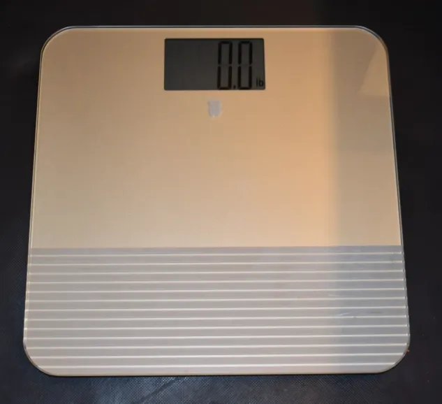 Conair Battery Digital Scale 0-400lbs WW333 Beige Stripe Weight Watchers