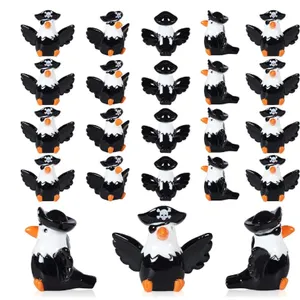 20 Pcs Halloween Mini Bald Eagle Figurines, Resin Decor f & Holiday Displays
