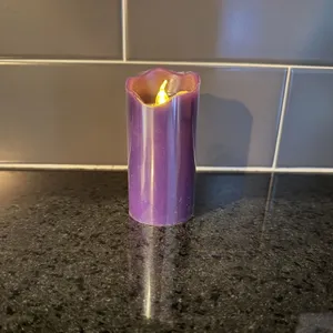 Flameless Purple 4 X 2 Candle New