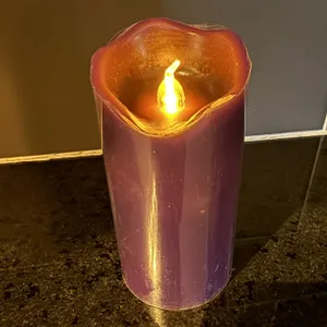 Flameless Purple 4 X 2 Candle New