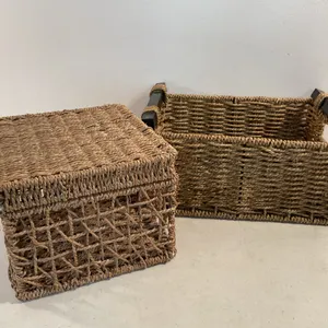 Woven Seagrass Storage Baskets
