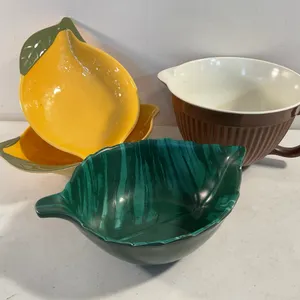 Assorted Kitchen Serving Bowls – Lemon, Leaf & Mixing Bowl