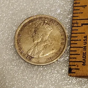 1916 King George V Australian One Shilling, Believed To Be 92.5% Sterling Silver
