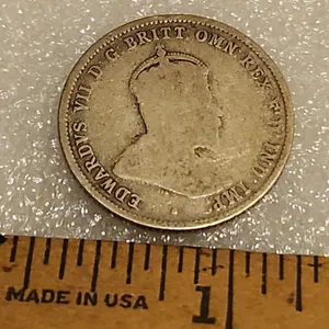 1910 King Edward VII Australian One Shilling, Silver Coin