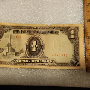1940s $1 Peso The Japanese Government Banknote