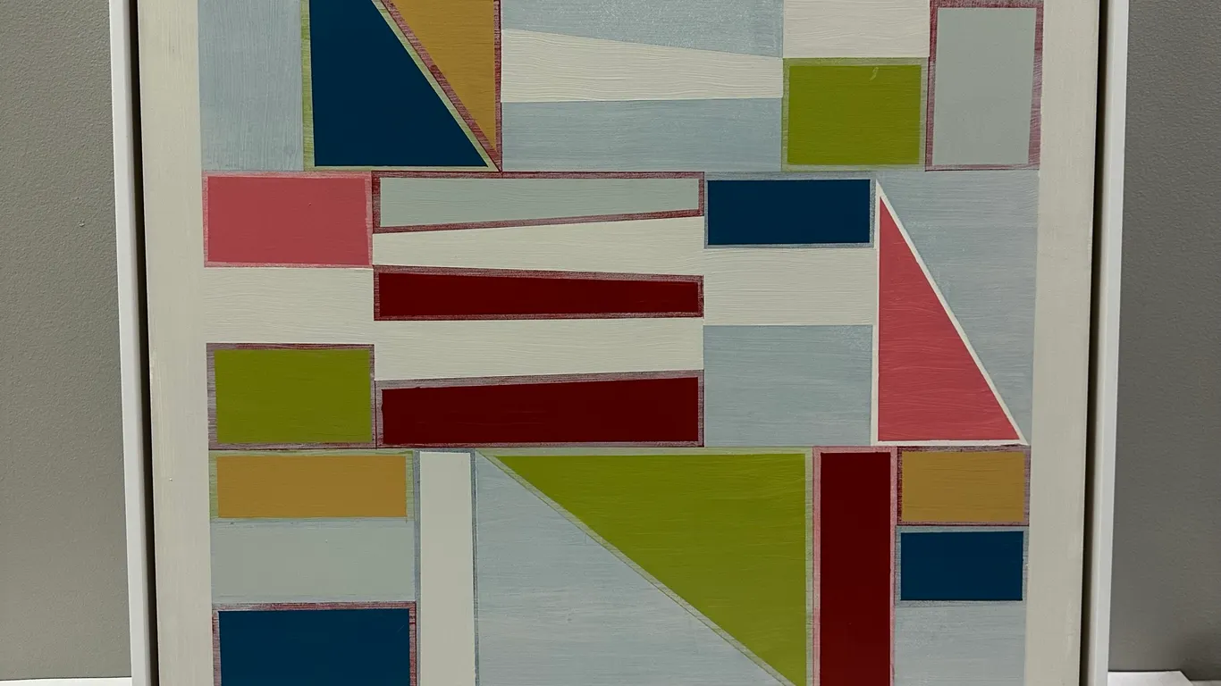 Geometric Shapes in Pleasant Colors on Board