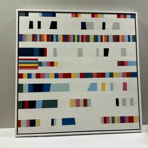"Squares Quilt" Latex on Board