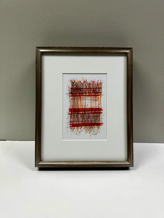 "Orange Weave" Signed