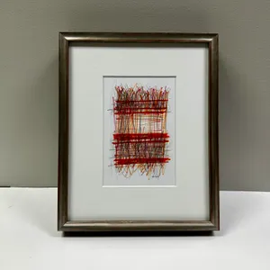 "Orange Weave"  Signed