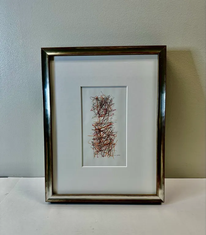 "Small Scribble #4" Watercolor Crayon