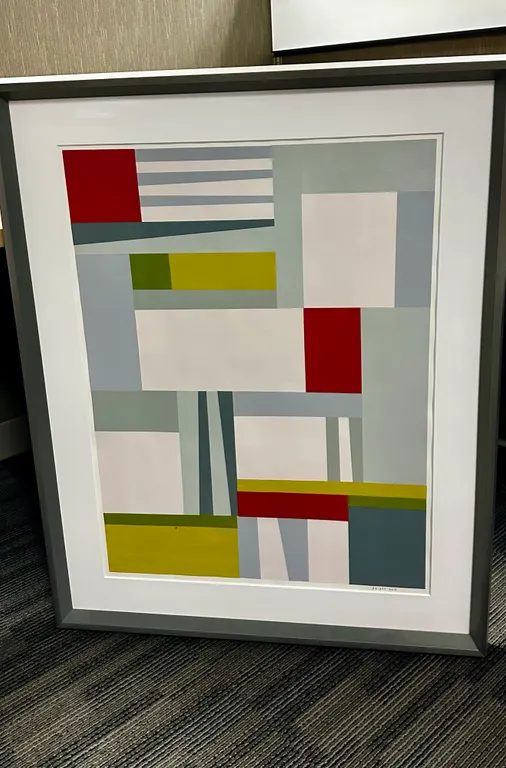 Signed Original Artwork with Flag-Like Designs