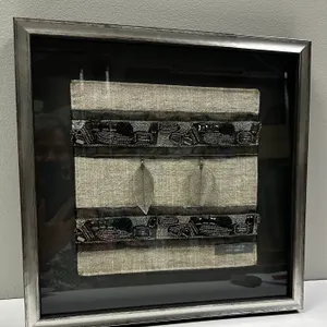 Mixed Media w/ Silver Leaves and Beading