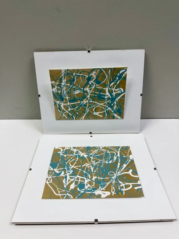 Two Drip Art Works