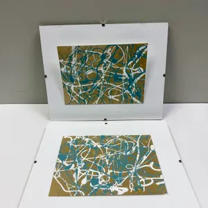 Two Drip Art Works