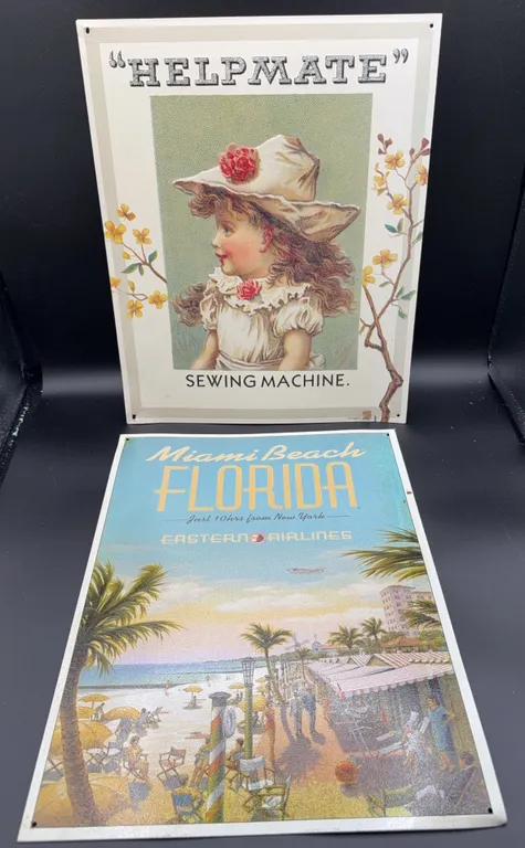 2 Metal Signs