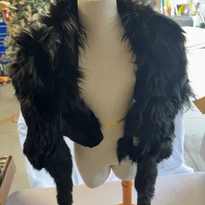 Black Fur Stole/Wrap & Muff with Original Thomas Begg New York Box