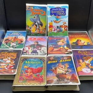 10 Miscellaneous Disney VHS Tapes