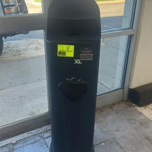 2XL 2XL-84 Guardian Station wipe dispenser and waste receptacle. Features black metal construction with top wipe dispenser opening and integrated fron