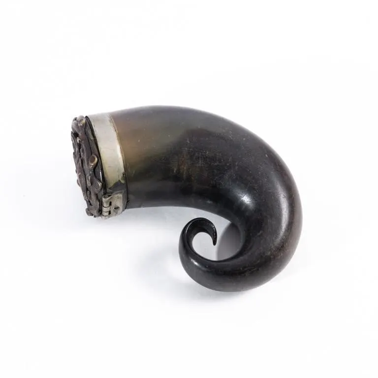 19THC RAMS HORN SCOTTISH SNUFF MULL