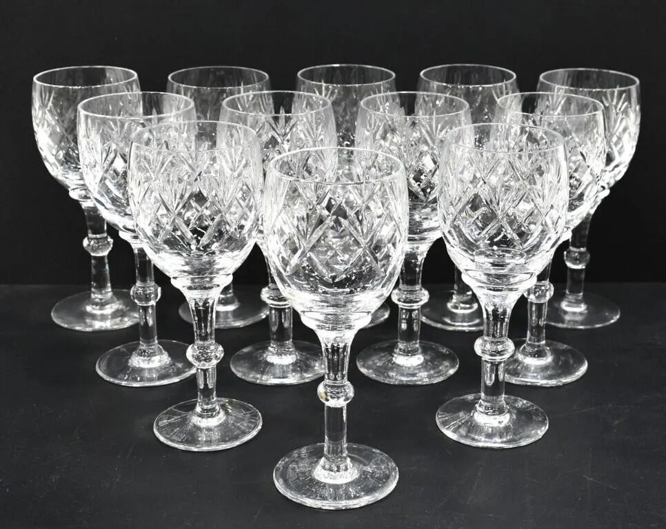 WEBB CORBETT "GEORGIAN" WINE GLASSES