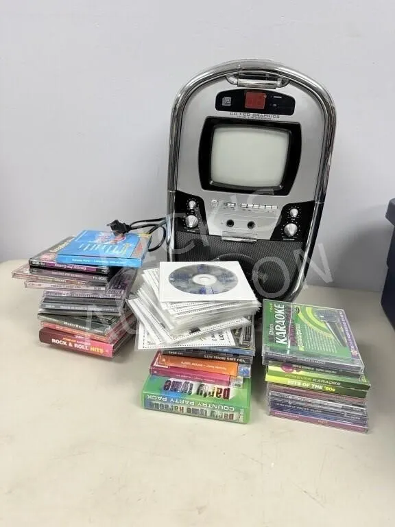 karaoke machine with karaoke discs