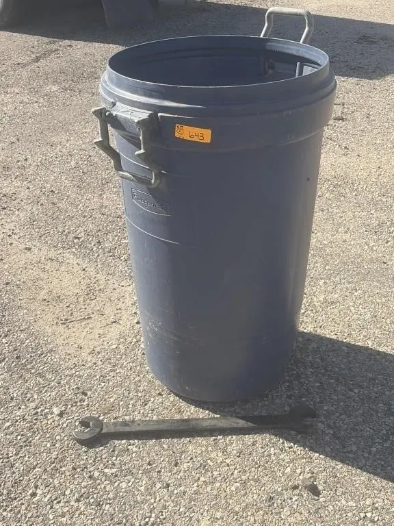 Garbage Can with Wrench