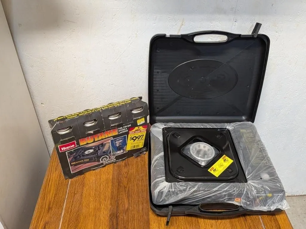 Portable Gas Stove and Butain Cans