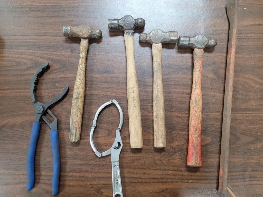 Ballpien Hammers ,Oil Filter wrenches , Prybar