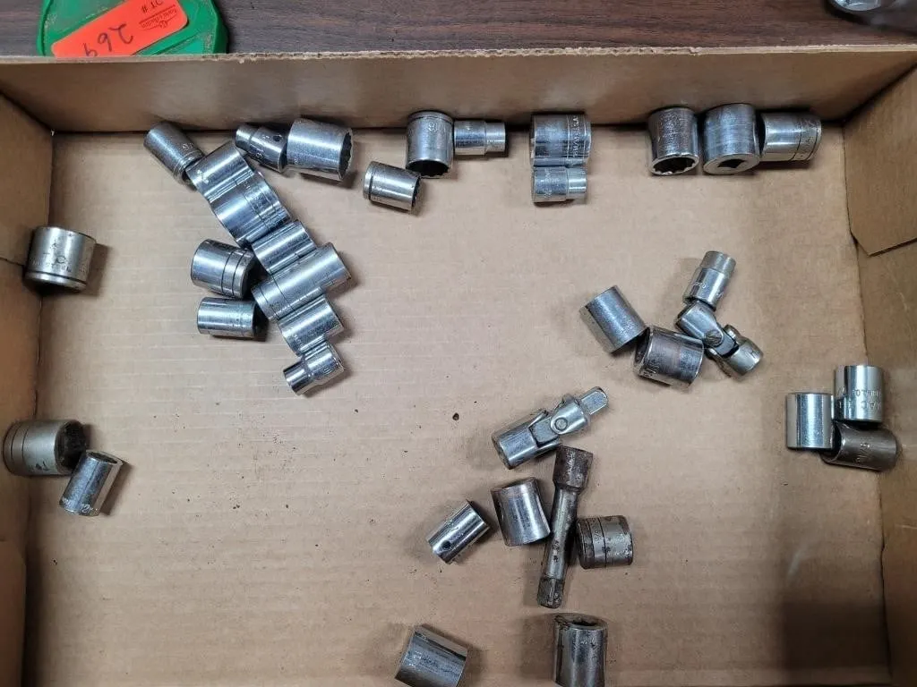 Assorted 3/8 Drive SAE & Metric Sockets