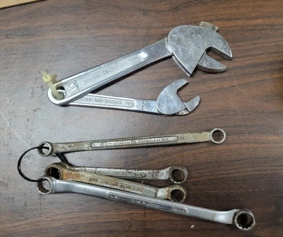 Box End Wrenches 3/8 -9/16 , 2 Cam Action Self