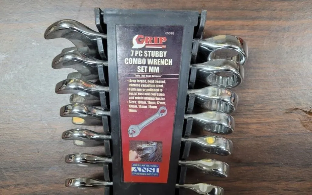 Stubby Wrench Set 10mm - 17mm
