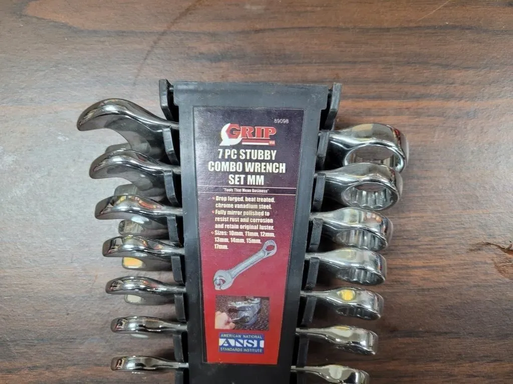 Stubby Wrench Set 10mm - 17mm