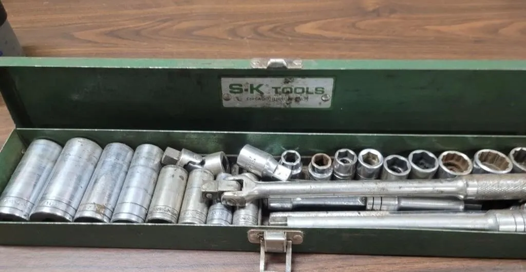 S K Tools 3/8 Drive Socket Set 1/4 - 3/4