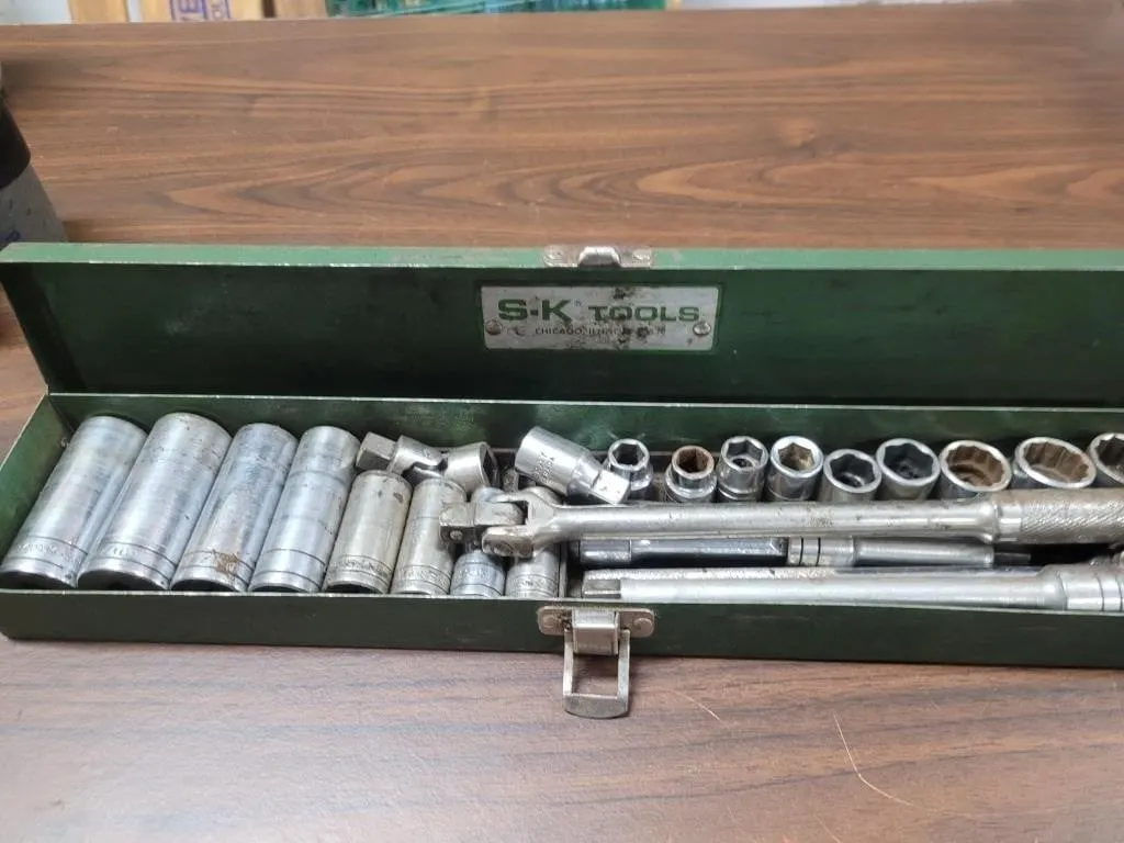 S K Tools 3/8 Drive Socket Set 1/4 - 3/4