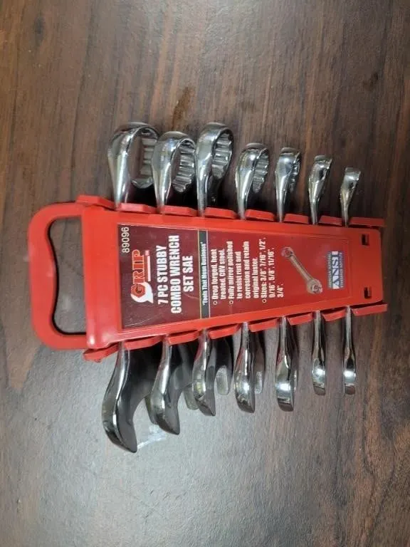 Stubby Wrench Set 3/8 - 3/4