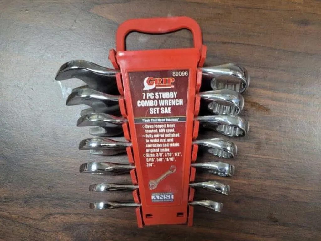 Stubby Wrench Set 3/8 - 3/4