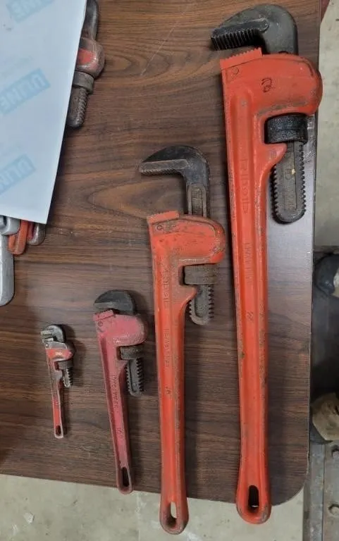 Ridgid And Westward Brand Pipe Wrenches 24"