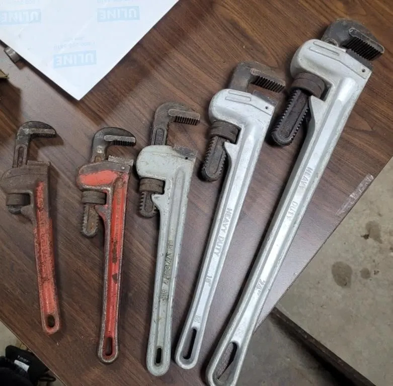 Ridgid &Westward Pipe Wrenches 24" 18" 14" 12" 10"