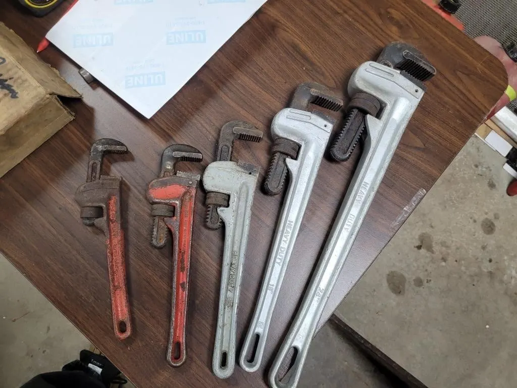 Ridgid &Westward Pipe Wrenches 24" 18" 14" 12" 10"