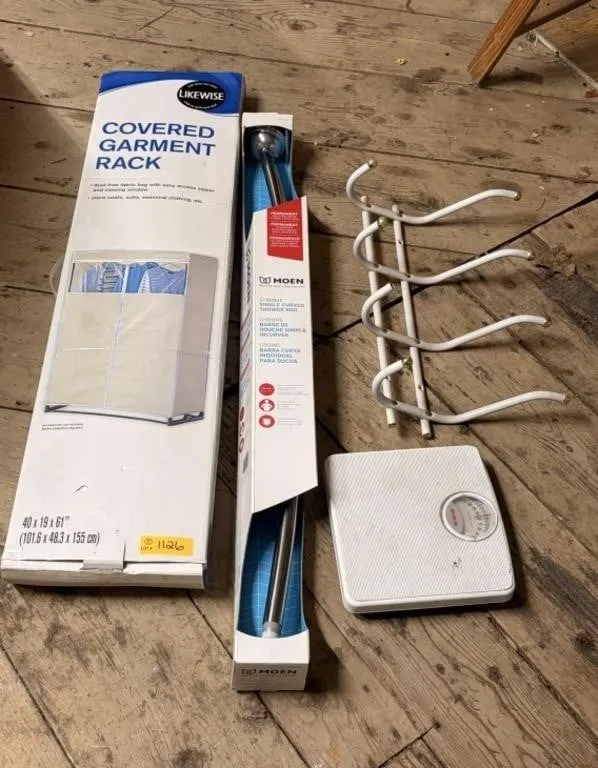 Covered Garment Rack, Clothing Hooks,