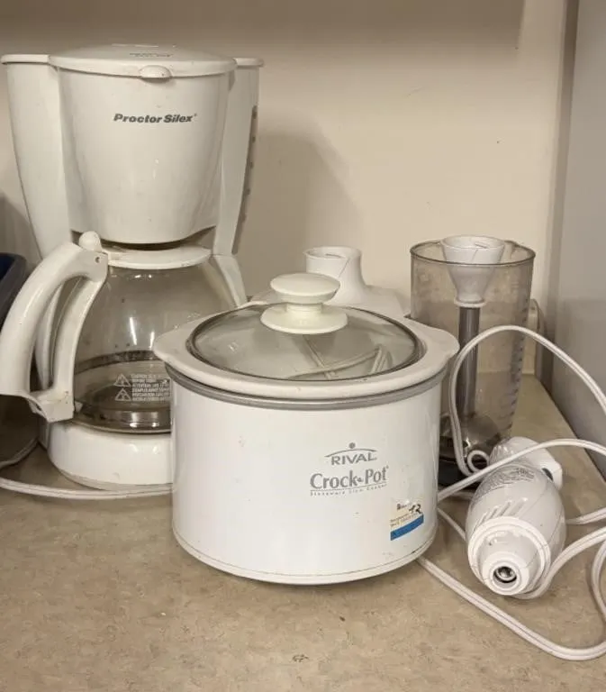 Rival Mini Crockpot, Proctor Silex Coffee maker