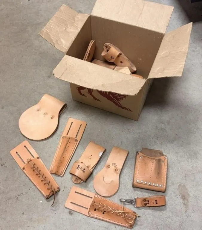Handcrafted leather Items- sheaths, wallet holders